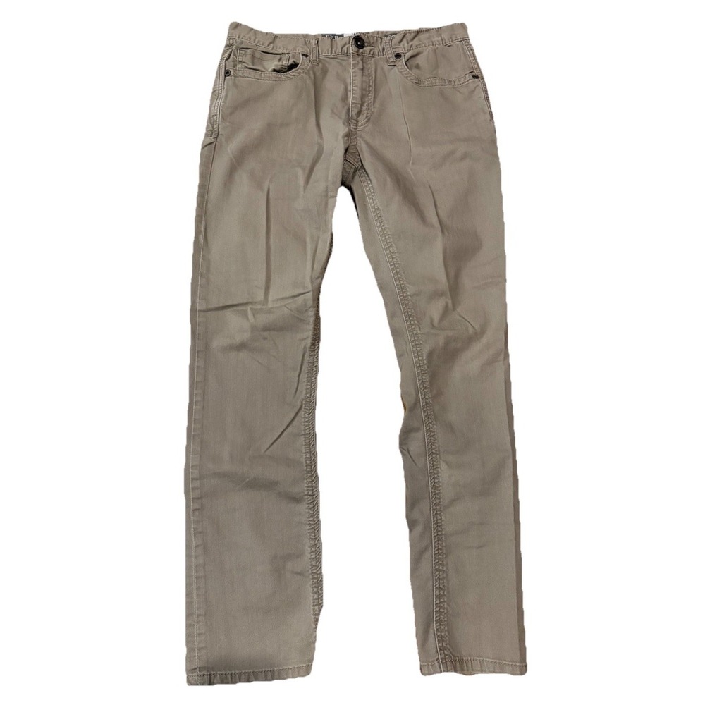BKE Casuals Jake Mens‎ 32x29 Straight Leg Beige Stretch Denim Jeans Pants